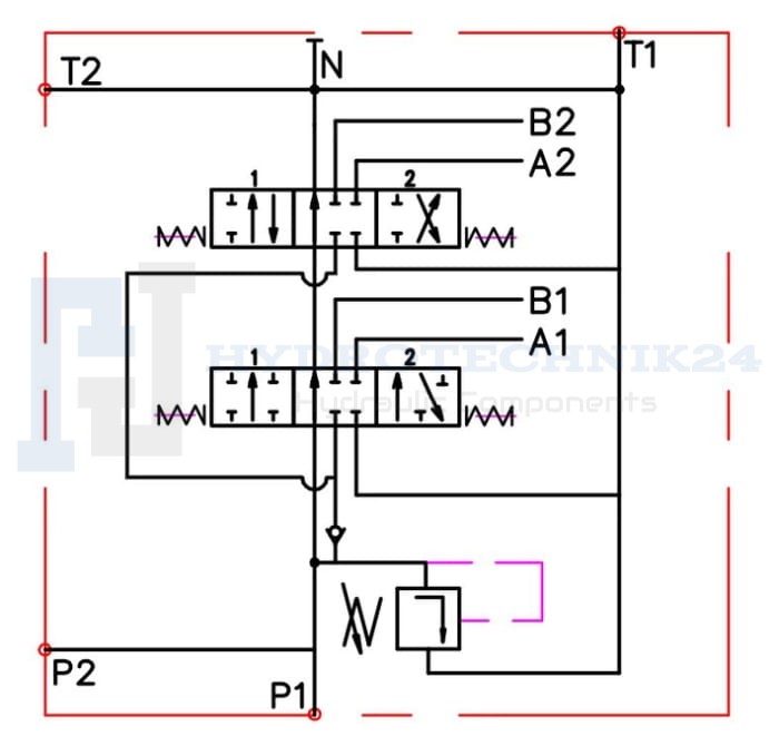 Hydraulic Valve Crossover Joystick With Bowden Cable - 40L Capacity