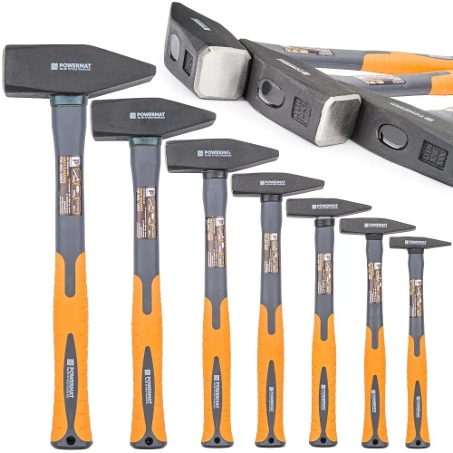 Handwerkerqualität Hammer Schlosserhammer-Set 4-tlg (100-800g) Mit Eschenholzstiel - XT Profi-Werkstattqualität Stein Hammer