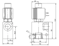 Sitzventil 2/2-Wege Innengewinde: 3/8" Max. Durchfluß: 40L/min Max. Betriebsdruck: 300bar Spannung: 12V offene Stellung TD4