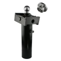 Teleskop-Hydraulikzylinder 2-stufig Ø75/60mm 520mm hub mit Kardanring und Anschweißkugelpfanne