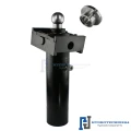Teleskop-Hydraulikzylinder 2-stufig Ø75/60mm 520mm hub mit Kardanring und Anschweißkugelpfanne