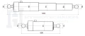 Teleskop-Hydraulikzylinder 2-stufig Ø75/60mm 500mm Hub