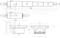 Teleskop-Hydraulikzylinder 3-stufig Ø90/75/60mm 580mm Hub mit 2x Anschweißkugelpfanne