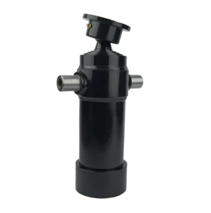 Teleskopzylinder 4-stufig Ø90/75/60/45mm 910mm hub mit Kugelpfanne