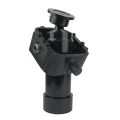 Teleskop-Hydraulikzylinder 4-stufig Ø90/75/60/45mm 910mm hub mit Kardanring und Anschweißkugelpfanne
