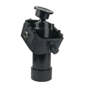 Teleskopzylinder 4-stufig Ø90/75/60/45mm 910mm hub mit Kardanring und Kugelpfanne