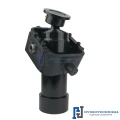 Teleskop-Hydraulikzylinder 4-stufig Ø90/75/60/45mm 910mm hub mit Kardanring und Anschweißkugelpfanne