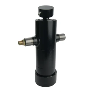 Teleskopzylinder 4-stufig Ø90/75/60/45mm 984mm hub mit Kugelpfanne