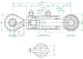Hydraulikzylinder doppeltwirkend CJ2F-60/35/275 mit Gelenkaugen 25mm