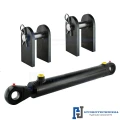 Hydraulikzylinder doppeltwirkend CJ2F-80/45/320 mit Gelenkaugen 40mm + Befestigung
