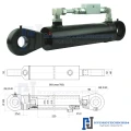 Hydraulikzylinder doppeltwirkend CJ2F-80/45/220 mit Gelenkaugen 40mm + Sperrventil