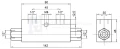 Hydraulikzylinder doppeltwirkend CJ2F-80/45/220 mit Gelenkaugen 40mm + Sperrventil