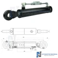 Hydraulikzylinder doppeltwirkend CJ2F-80/45/400 mit Gelenkaugen 40mm + Sperrventil