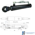 Hydraulikzylinder doppeltwirkend CJ2F-80/45/500 mit Gelenkaugen 40mm + Sperrventil