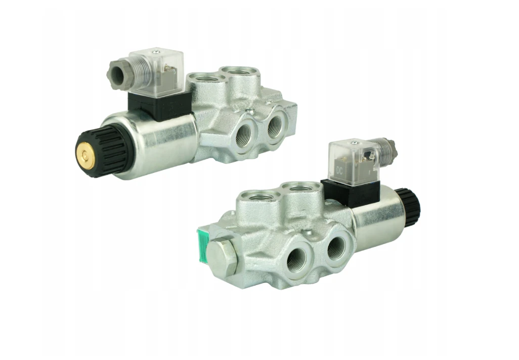 Magnetventil hydraulischer Teiler 6/2 60L/min, elektrisch gesteuert 12V