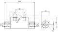 Hydraulisch sperrblock sperrventil VBPDE Innengewinde: 1/4" Durchfluß: 20L/min Max. Betriebsdruck: 350bar Hydrotechnik24