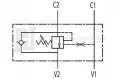 Hydraulik Ventil Einzel overcentre VBCD SE-A Innengewinde: 1/4" Durchfluß: 25L/min Max. Betriebsdruck: 350bar