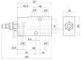 Hydraulik Ventil Einzel overcentre VBCD SE-A Innengewinde: 3/4" Durchfluß: 100L/min Max. Betriebsdruck: 350bar