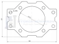 Halteplatte für BMV - Hydraulikmotoren Gerotormotoren Gerollermotor