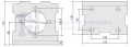 Halteplatte für Hydraulikmotoren Typ BMR und SMS 90°