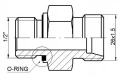 Gerade Einschraubverschraubung ED PBB 1/2" - M26x1.5