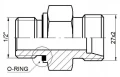 Gerade Einschraubverschraubung ED PBB 1/2" - M27x2
