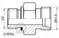 Gerade Einschraubverschraubung ED PBB 3/4" - M26x1.5