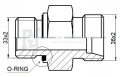 Gerade Einschraubverschraubung M33x2- M36x2