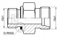 Gerade Einschraubverschraubung ED PBB M10x1 - M10x1