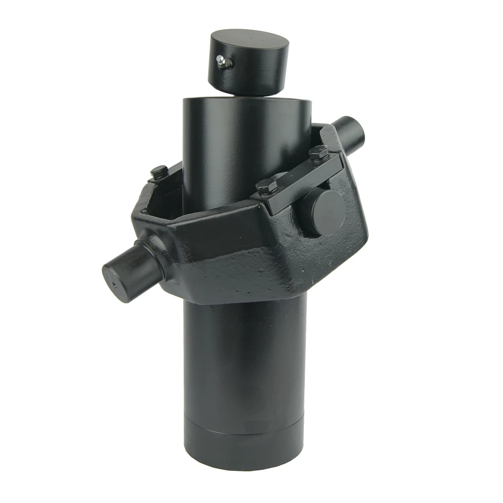 Teleskopzylinder 5-stufig Ø105/90/75/60/45mm 1200mm hub mit Kugelpfanne und Kardanring