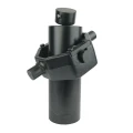 Teleskopzylinder 5-stufig Ø105/90/75/60/45mm 1200mm hub mit Kugelpfanne und Kardanring