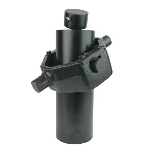 Teleskopzylinder 5-stufig Ø105/90/75/60/45mm 1200mm hub mit Kugelpfanne und Kardanring