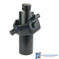 Teleskopzylinder 5-stufig Ø105/90/75/60/45mm 1200mm hub mit Kugelpfanne und Kardanring