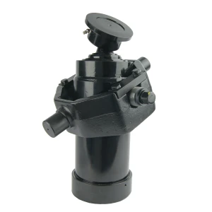 Teleskopzylinder 5-stufig Ø105/90/75/60/45mm 1050mm hub mit Kugelpfanne und Kardanring