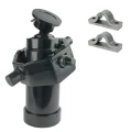 Teleskopzylinder 5-stufig Ø105/90/75/60/45mm 1050mm hub mit Kugelpfanne, Kardanring und Lagerbockpaar