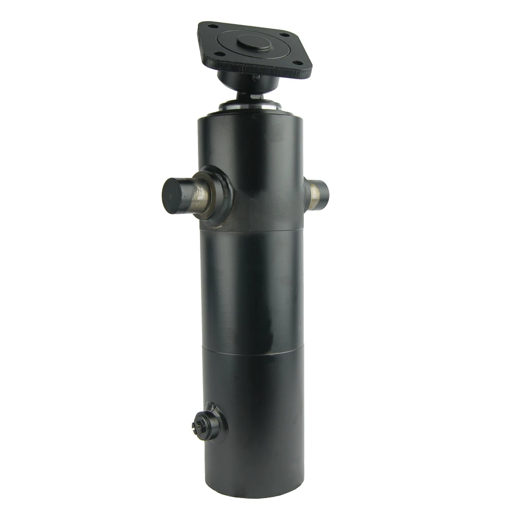 Teleskopzylinder 4-stufig Ø105/90/75/60mm 1300mm hub mit Kugelpfanne