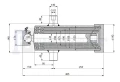 Teleskopzylinder 5-stufig Ø105/90/75/60/45mm 1237mm hub mit Kugelpfanne
