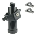 Teleskopzylinder 5-stufig Ø105/90/75/60/45mm 1237mm hub mit Kugelpfanne, Kardanring und Lagerbockpaar