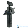 Teleskopzylinder 4-stufig Ø105/90/75/60mm 1300mm hub mit Kugelpfanne und Kardanring