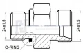 Gerade Einschraubverschraubung M24x1,5 - M24x1,5