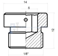 Verschlussschraube mit Siegel BSP 1/8"