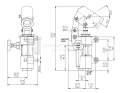 Hydraulik Handpumpe EW einfachwirkend 20ccm mit Hebel