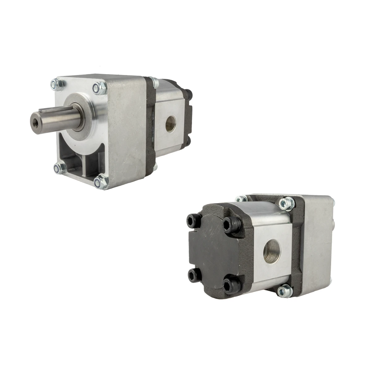 Hydraulikpumpe, Zahnradpumpe Größe 2 22ccm/U linksdrehend mit Vorsatzlager