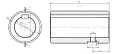 Hydraulikmotor Orbitmotoren Typ SMS Schluckvolumen 305 cm3/Umdr Max. Drehzahl 240 U/min + Halteplatte + Buchse