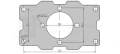 Hydraulikmotor Orbitmotoren Typ SMS Schluckvolumen 305 cm3/Umdr Max. Drehzahl 240 U/min + Halteplatte