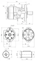 Hydraulikmotor Orbitmotoren Typ BMR Schluckvolumen 25 cm3/Umdr Max. Drehzahl 1550 U/min, W32
