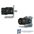 Hydraulikmotor Orbitmotoren Typ BMR Schluckvolumen 250 cm3/Umdr Max. Drehzahl 240 U/min, Welle 32 mm + Halteplatte 90°