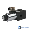Hydraulik Umschaltventil 3/2-Wege Innengewinde: 1/2" Max. Durchfluß: 80L/min Max. Betriebsdruck: 210bar Spannung: 12V