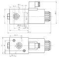 Hydraulik Umschaltventil 3/2-Wege Innengewinde: 1/2" Max. Durchfluß: 80L/min Max. Betriebsdruck: 210bar Spannung: 12V