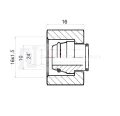 Hydraulik verschlussschrauben M16x1,5 Verschluss für Außengewinde